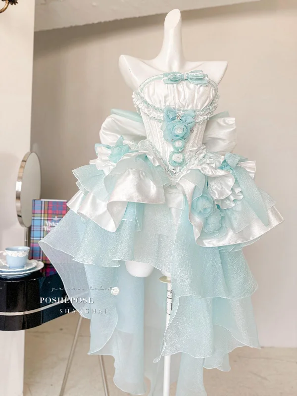 POSHEPOSE~Beauty Like Floating Life~Elegent Lolita JSK Dress Summer Dress
