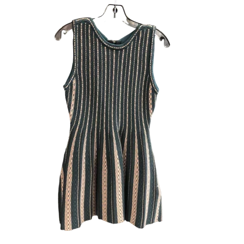 Green & Tan Dress Casual Short Joa, Size S