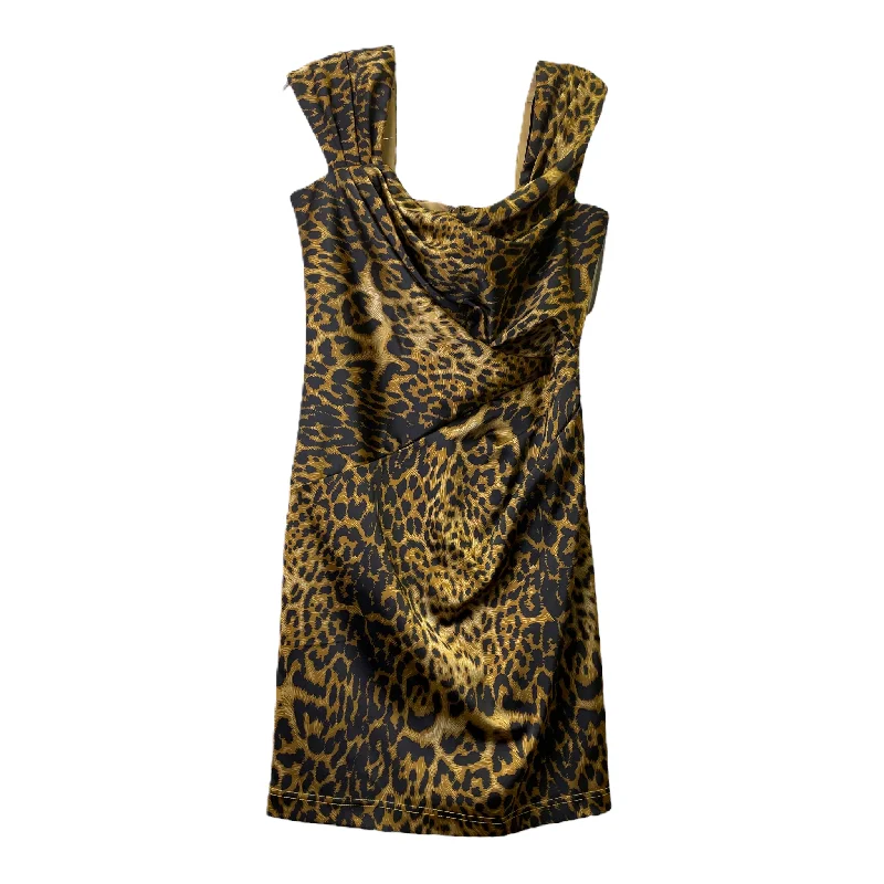 Leopard Print Dress Designer Tadashi Shoji  , Size: M