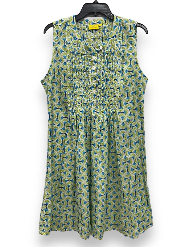 Multi-colored Dress Casual Short Cma, Size L