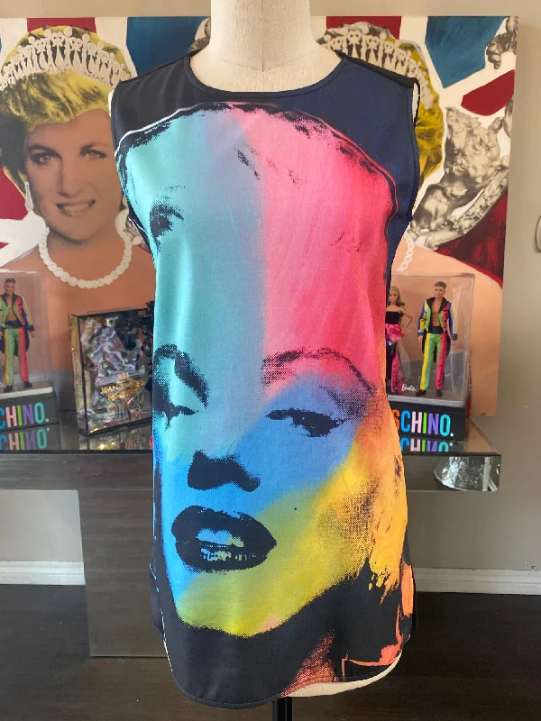 Steve Kaufman Marilyn Monroe Limited Edition Black Cotton Dress 3022-7-11822