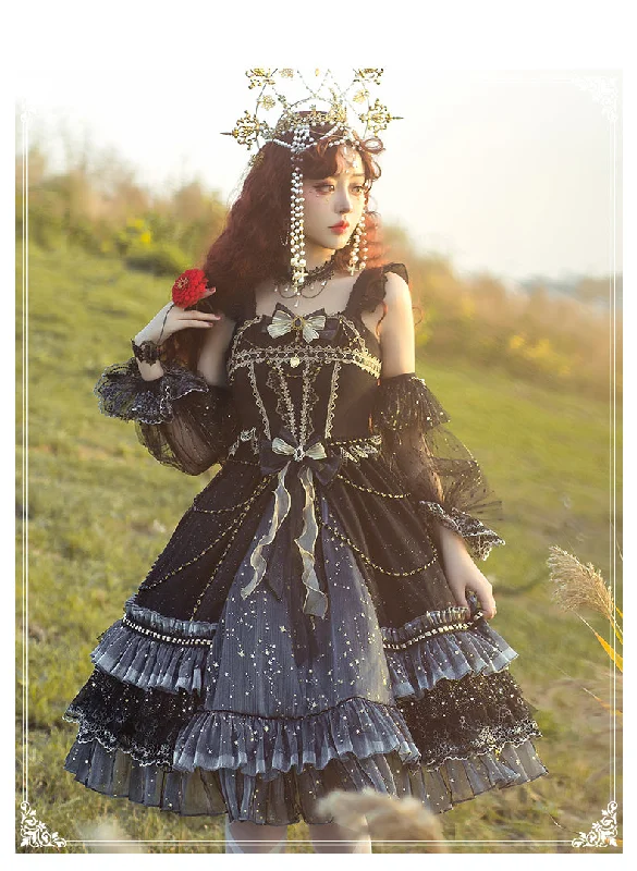 star night black (JSK+cuffs+waist chain+necklace)