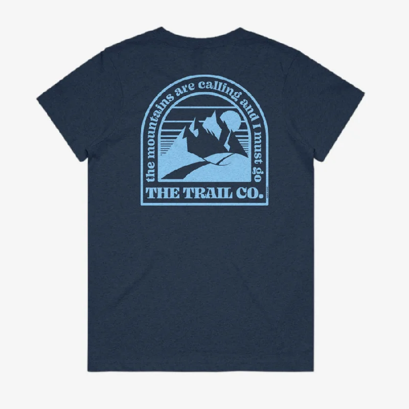 The Trail Co. Casual Tee | Mountains are Calling | Womens Machine Wash Dry Clean Hand Wash