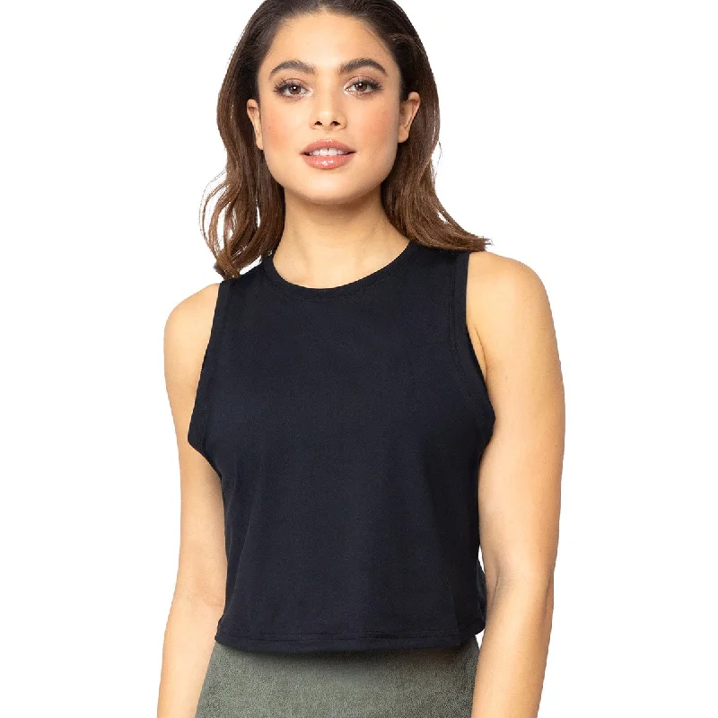 Yogalicious by Reflex Women's Scoop Muscle Tank Top Boxy Fit Fitted Loose
