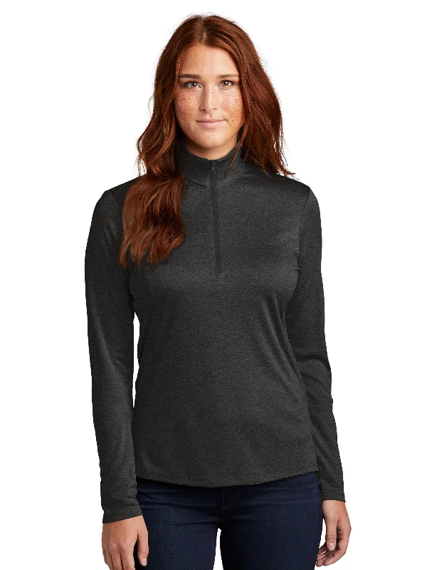 Women's Half-Zip Pullover Puff Sleeve Blazer