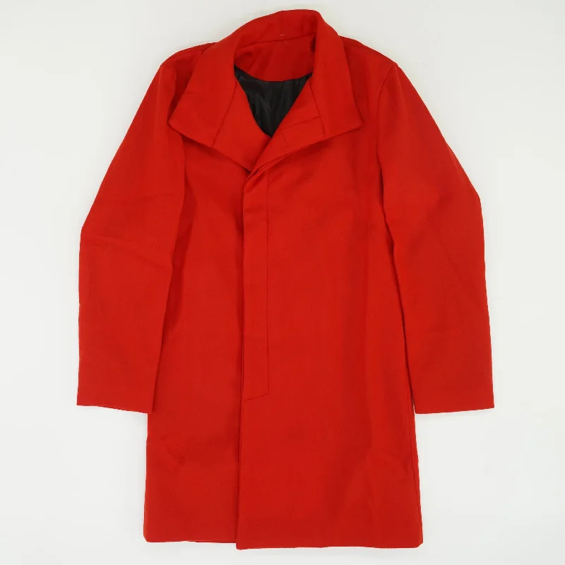 Red Lightweight Coat Three-Quarter Sleeve Elbow Sleeve Wrist Sleeve
