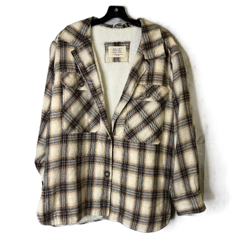 Jacket Shirt By Ashley In Multi-colored, Size: Xl Women's Travel Jacket